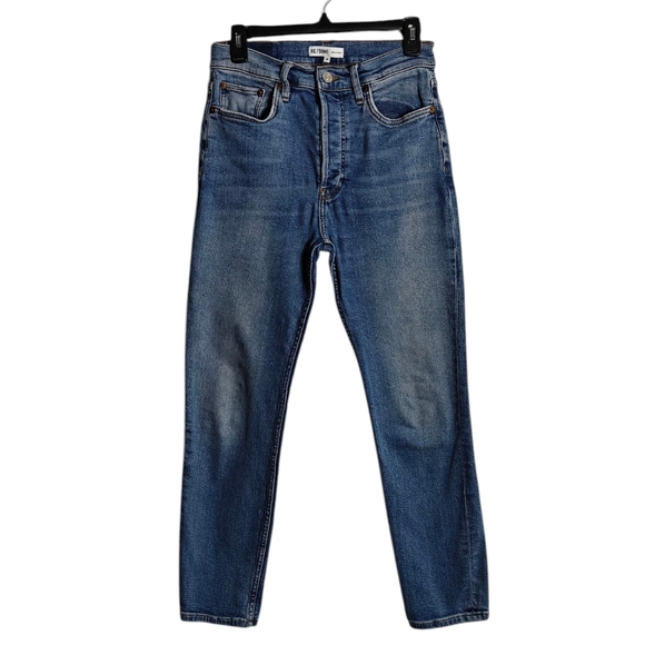 RE/DONE Originals Ultra High Rise Jeans Fade Away Size 28 - Picture 1 of 16